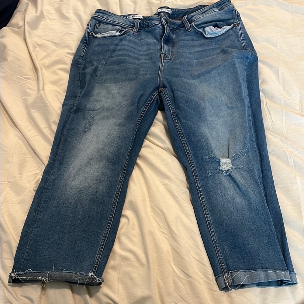 Women's Blue Capris